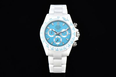 CS Factory ROLEX Daytona 7750 Epic Movement White Bracelet Blue Watch